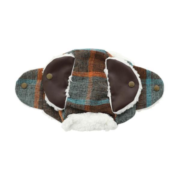 ペット犬用冬用帽子 耳穴付き 夏用 犬用 かぶりやすいヘッドギア ドギー カーキとM