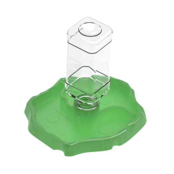 爬虫類用給水器 タートルフード＆ウォーターボウル 自動給水器 爬虫類用給水器 グリーン