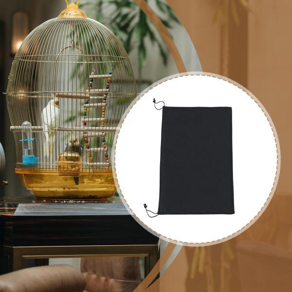 鳥かごカバー 伸縮性あり 引き紐付き 防寒 インコ オウム コニュア用 65cmx95cm