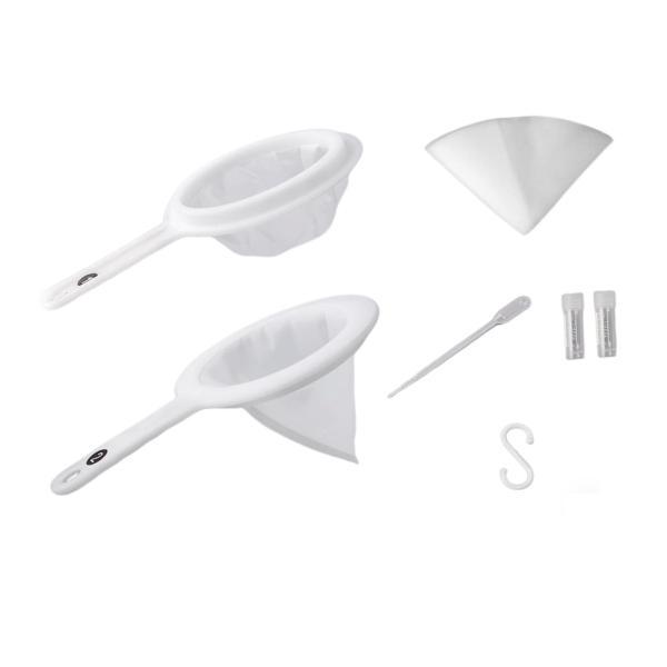 子供ブラインシュリンプふるい 80 メッシュと 200 メッシュふるいキット 多目的小型魚水槽用ネッ...