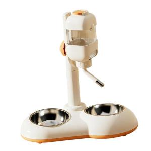 ペット用スタンド式ウォーターディスペンサー ペット用自動給水器 子猫・フェレット用 ホワイト