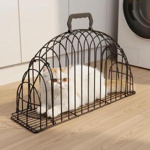 猫用ケージ ブラック 多用途 簡単乾燥 アイロ...の詳細画像3