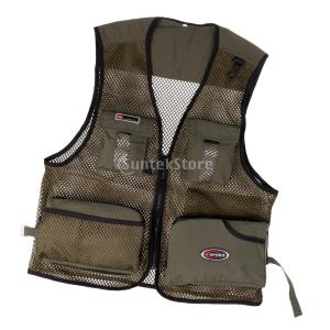 マルチポケット メッシュ ベスト 釣り ハイキング