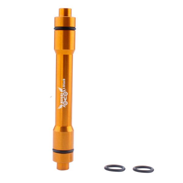 自転車15mmから9mmスルーアクスルクイックリリースハブ変換串アダプタゴールド