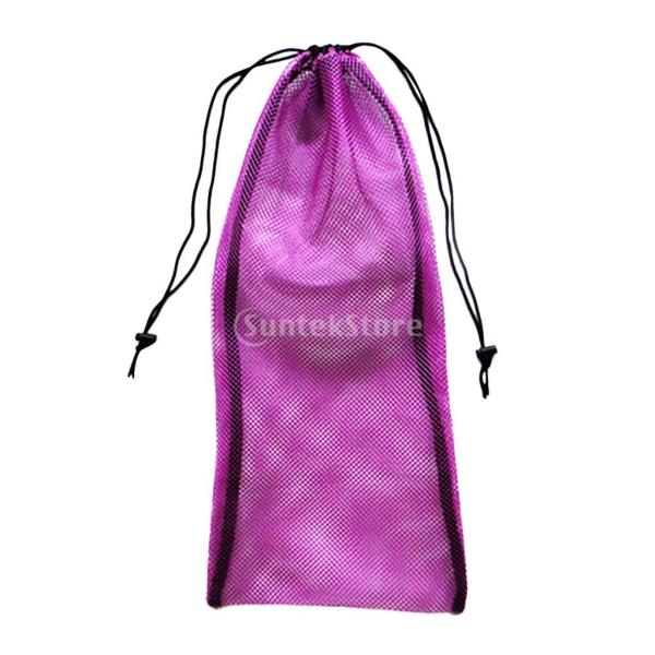 マリン ダイビング メッシュバッグ フィン/ゴーグル/マスク 収納用ポーチ 巾着袋 バッグ 全4色 ...