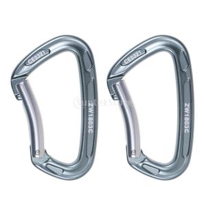 2個 24KN アウトドア ロックツリークライミング 登山 カラビナ