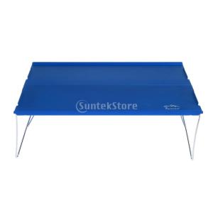 超軽量　折りたたみ　キャンプ　テーブル　持ち運びに便利　組立てが簡単　全4色　 - ブルー