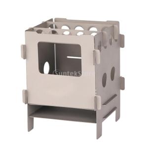 折り畳み式　ストーブ　キャンプ用　薪ストーブ　全2選択 - チタン製