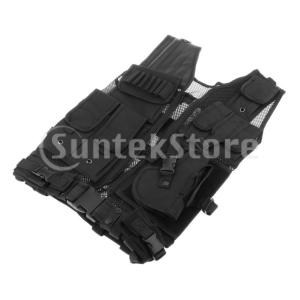 軍事ベストタクティキャリアホルスターポーチmolle突撃戦闘ベストギア女性のための男性