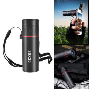 単眼望遠鏡スマートフォンホルダー &amp;amp;amp;amp; 三脚30x25高精細ハイパワーズームhd防水単眼双眼鏡キャンプハイキング旅行