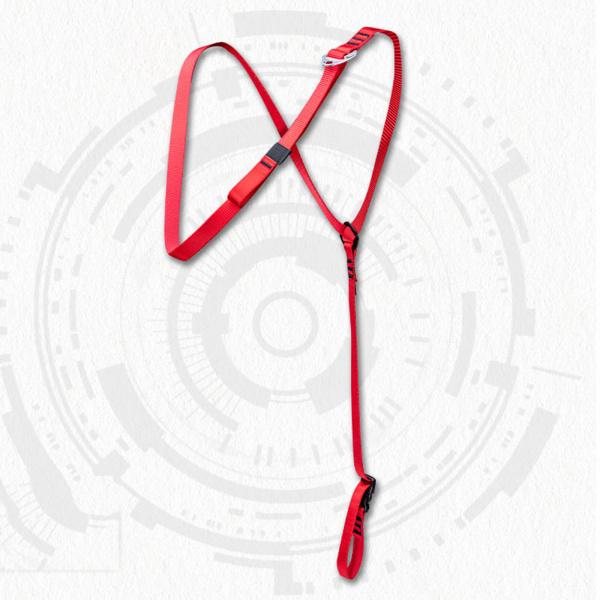 軽量クライミングチェストアセンダーケイビングショルダーストラップスリングウェビング調整可能な空中作業...