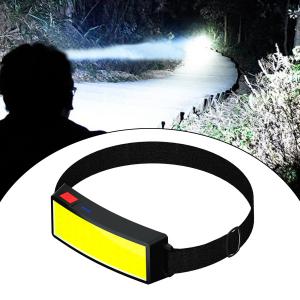 充電式LEDCOBヘッドランプ-軽量、耐久性、防水性、防塵性のヘッドライト-釣り、夜間、キャンプ、ハイキング用品