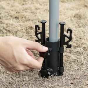 ポータブルオーニングロッドホルダー金属強化防風...の詳細画像3