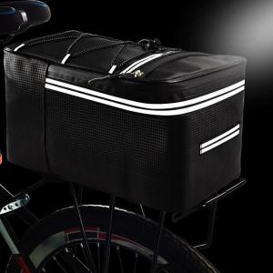 自転車ラックリアキャリアバッグトランクPUレザ...の詳細画像2