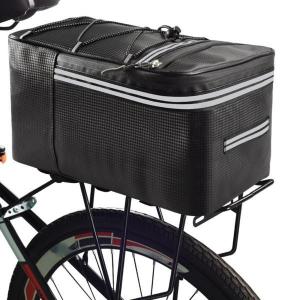 自転車ラックリアキャリアバッグトランクPUレザ...の詳細画像3