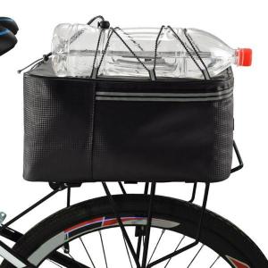 自転車ラックリアキャリアバッグトランクPUレザ...の詳細画像4