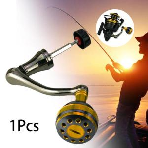 釣りリール ハンドルグリップ交換部品 金属製 丸ノブ付き クランクハンドル ゴールデンS