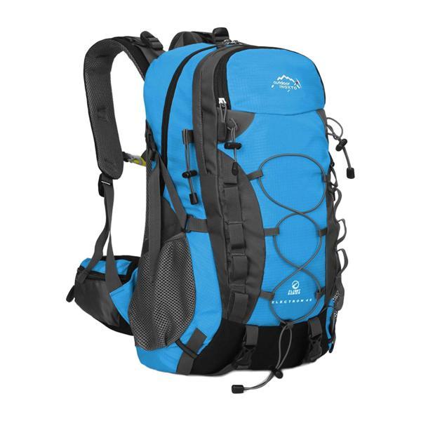 ブルー 登山リュックサック クライミング レディース メンズ 40L 防水  バックパック