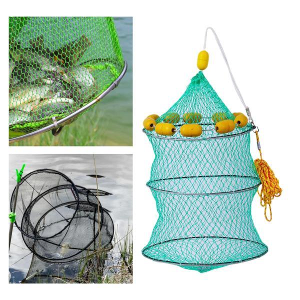魚保護ネット 折りたたみ式メッシュ魚網 3層ランディングネット 釣りツール 35cmx70cm