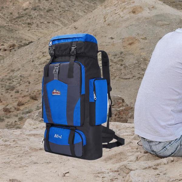 ハイキングバックパック 登山用バックパック 80L バックパッキング トレッキング アウトドア用 ブ...