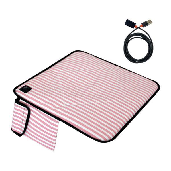加熱パッド椅子クッション多機能 USB 加熱マット自宅寮キャンプ用ピンク
