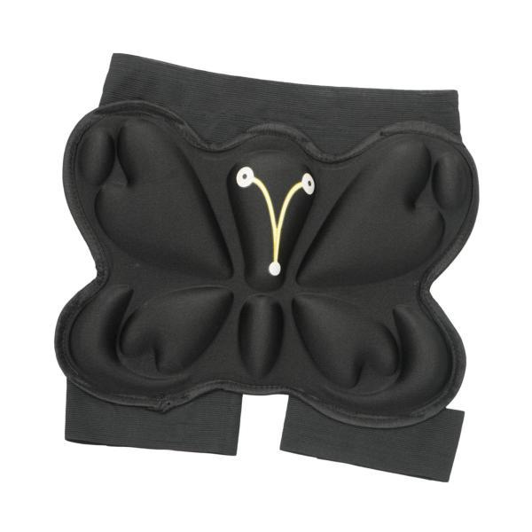 キッズ ヒップパッド 子供用 軽量 サポートギア 耐衝撃 ローラースケート ブラック M