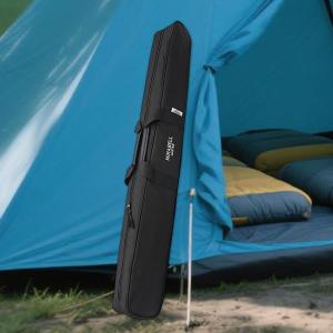 釣り竿収納バッグ キャンプ用テントポール収納バッグ ジッパー開閉 軽量 多機能 テントポール三脚キャリー