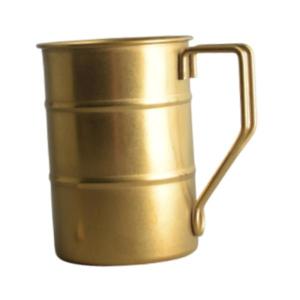 コーヒーマグ 350ml 多目的キャンプカップ ツーリング旅行用 ゴールド