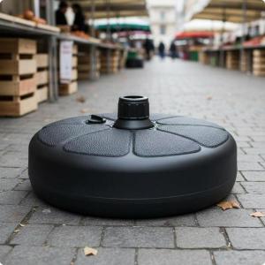 ビーチパラソルベース ポータブル パラソルスタンド 充填式 安定支え 日除けサポート 据置 屋外対応 軽量堅牢 水砂充填 簡単収納 出店休憩 海辺イベントに適用
