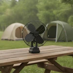 ポータブル電動ファン 充電式ポータブル 金属前...の詳細画像2
