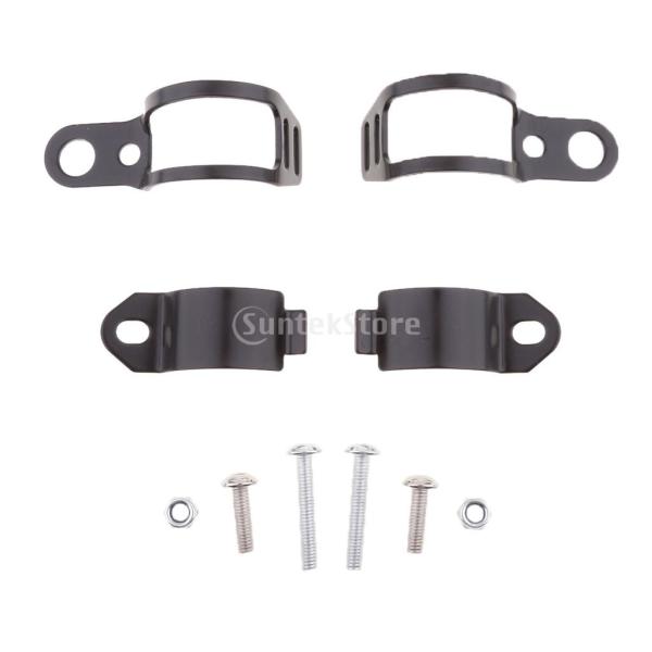 オートバイ ターンシグナルライト マウント ブラケット クランプ 30~45ミリメートル 全2色 -...