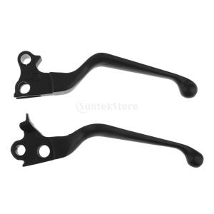 1対　オートバイ　ブレーキ　クラッチ　ハンドレバー　交換　ハーレーXLスポーツスター883/1200用　黒