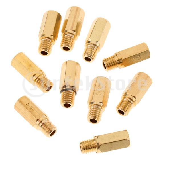 10ピースキャブレター修理キットメインジェット120 125 130 135 140 145 150...