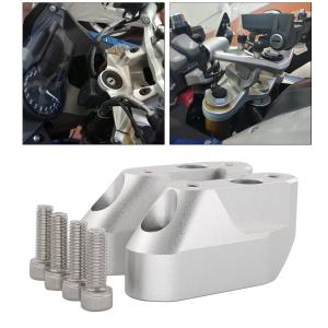 オートバイアルミ合金ハンドルバーライザークランプキット高さアダプタbmw