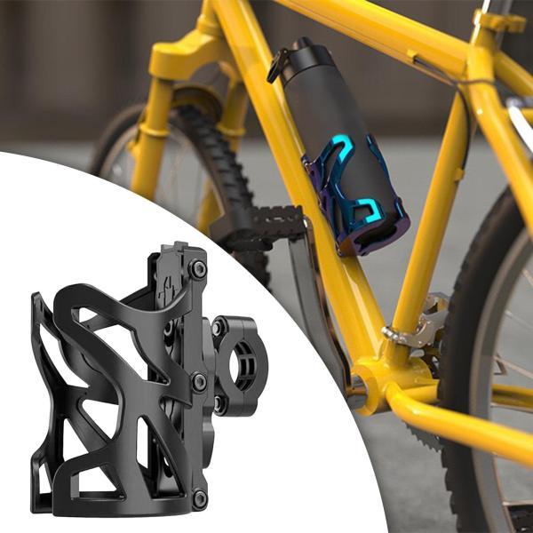 バイクハンドルバーにフィットするバイクドリンクカップホルダーカップスタンドバイクブラック