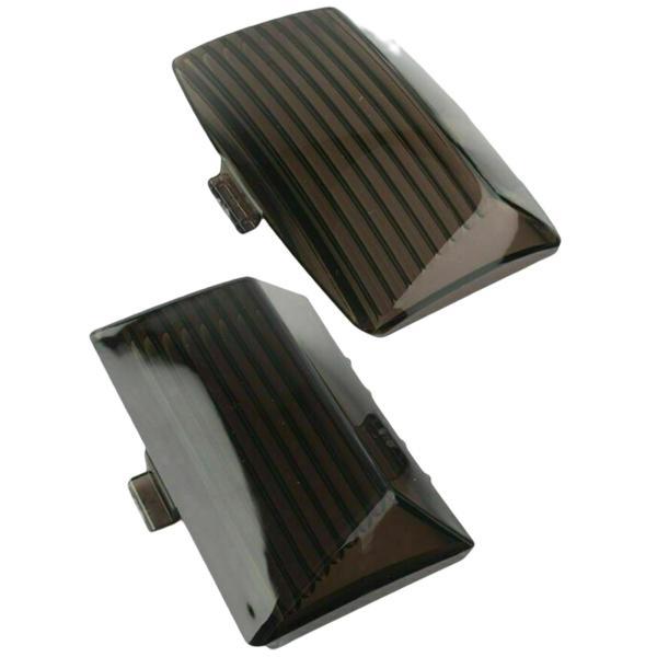 1ペアライトレンズカバーフェンダーチップハーレーエレクトラグライドライトブラウン用マッドガード