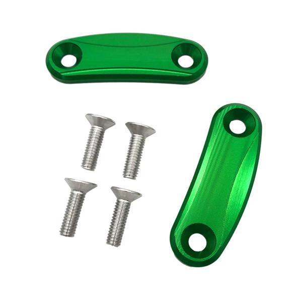 2x オートバイミラーエクステンダー  ZX10R 2016-2023 スペアパーツ グリーン