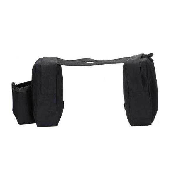 汎用 ATV タンクバッグ ユニバーサル バイク 荷物バッグ ATV スノーモービル用 ブラック