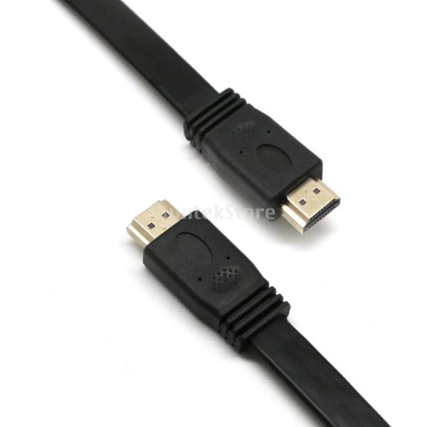 0.98フィートhdmi hdmiフラットケーブル1.4v 1080p hdフルイーサネットhdtv...