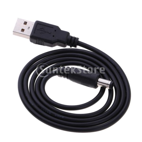USB Type-Aオス -  5.5 mm x 2.1 mmバレル5V DC電源ケーブル