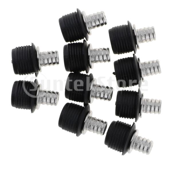 10ピースファスナーリベットクリップキット.スピーカーメッシュグリルカバー用ブラックプッシュピンリベ...