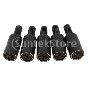 キー/マウスDIY 8ピン用DINミニピンメスプラグオーディオジャックコネクタ