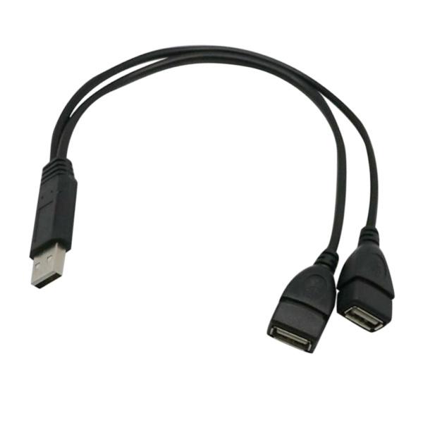 USBスプリッタケーブル-2コネクタオスUSB2.0延長コード