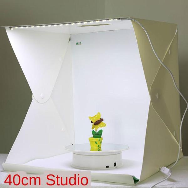 LEDライトボックス写真スタジオ写真撮影テントキット＆2つの背景L