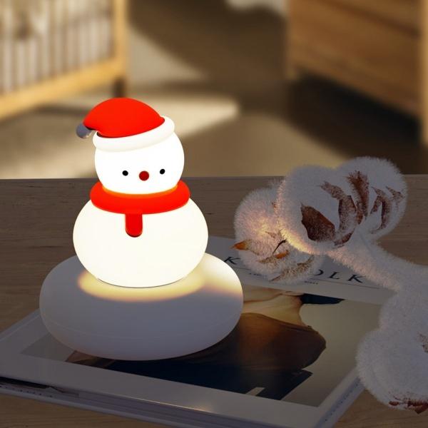 常夜灯ポータブル照明かわいい庭のおもちゃキッチン男の子幼児クリスマス雪だるま
