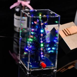 3DクリスマスツリーDIYキットRGBLEDケ...の詳細画像4