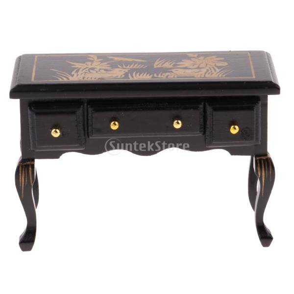 おもちゃ コレクション 1/12スケールミニチュア ドールハウス テーブル デスクモデル シーン装飾