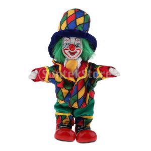 磁器製 ピエロドール ピエロ人形 42cm 装飾 置物 小道具 贈り物 : STK