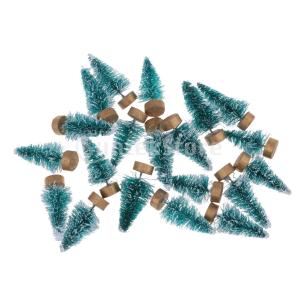 20個 1:12ドールハウス用 クリスマスツリー フェスティバル