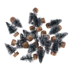 20個 1:12ドールハウス用 クリスマスツリー フェスティバル